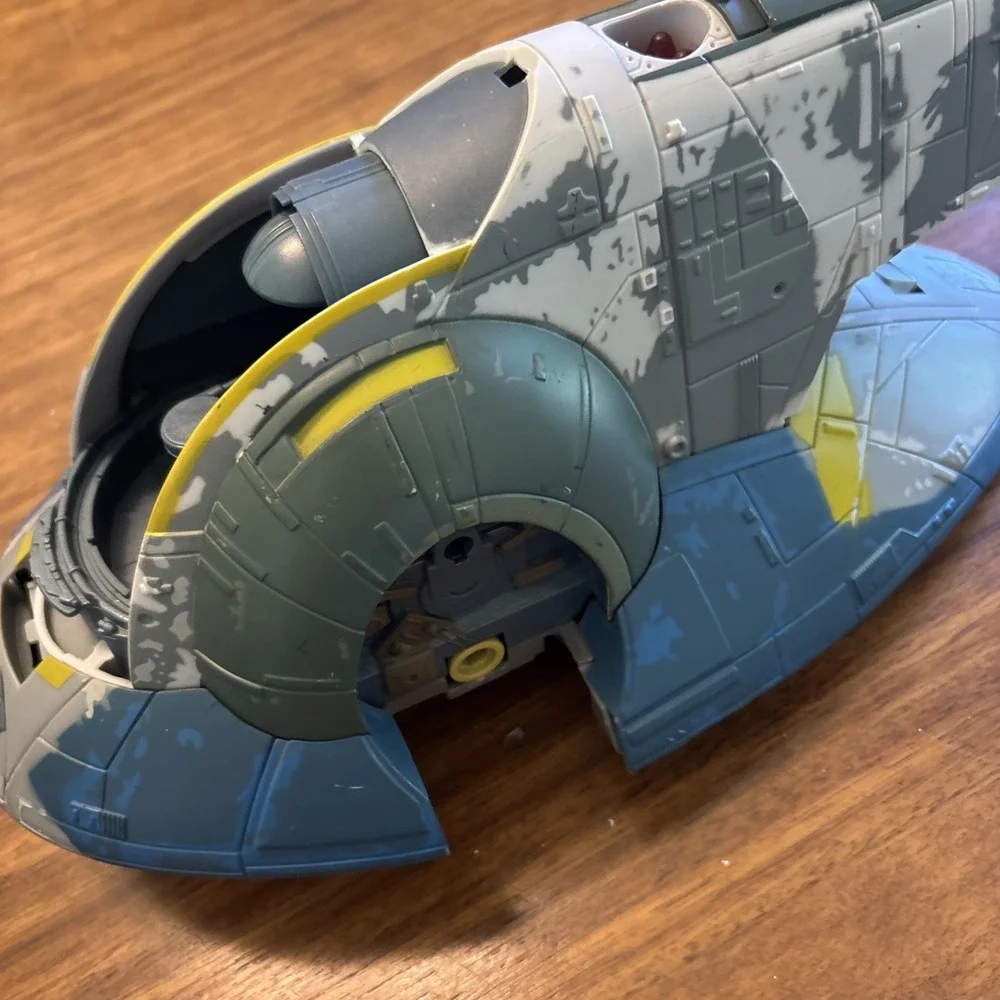 Star Wars The Clone Wars Hasbro 2001 Slave 1 Attack Ship Incomplete